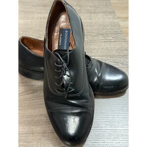 BOSTONIAN CLASSIC SHOES BLACK LEATHER SIZE 8.5
